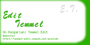 edit temmel business card